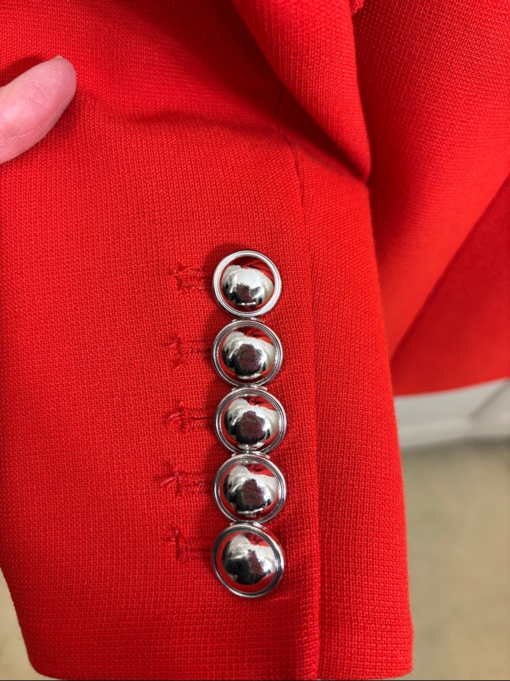 VERONICA BEARD Miller Red Double-Breasted Jacket Size 6 - Picture 13 of 16